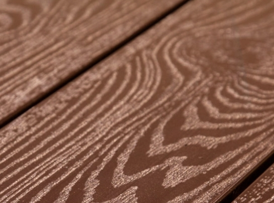 Террасная доска из ДПК Savewood Ornus тангенциальный распил терракотовый