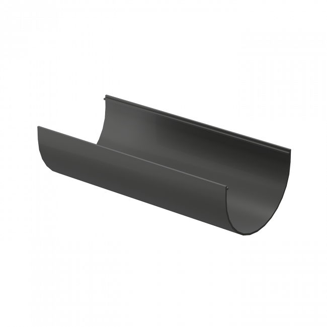 Желоб водосточный 3 м Премиум (Premium) Графит 7024